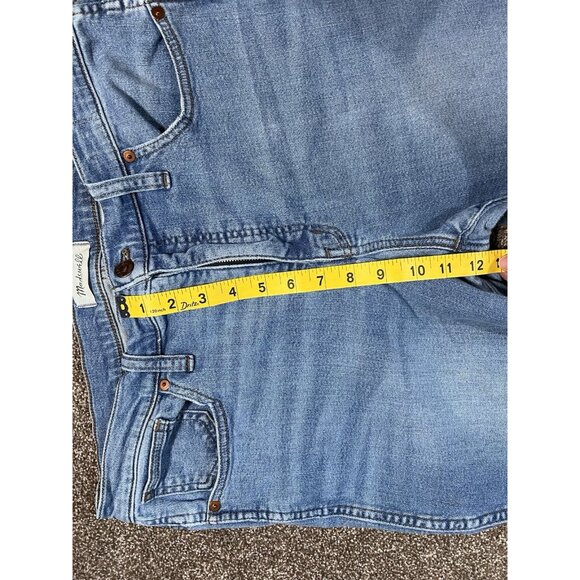 Madewell Women’s High Rise Stovepipe Jeans Size 32 Blue Stretchy Denim Zipper - Picture 6 of 13